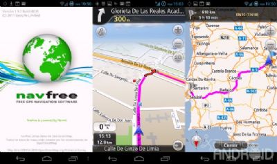 Navfree, navegador GPS offline y gratuito para Android